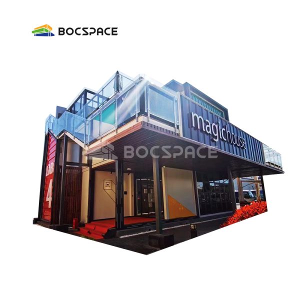 Customized prefab house living greenhouse with bathroom and kitchen Mobile Moving Container House Extendable